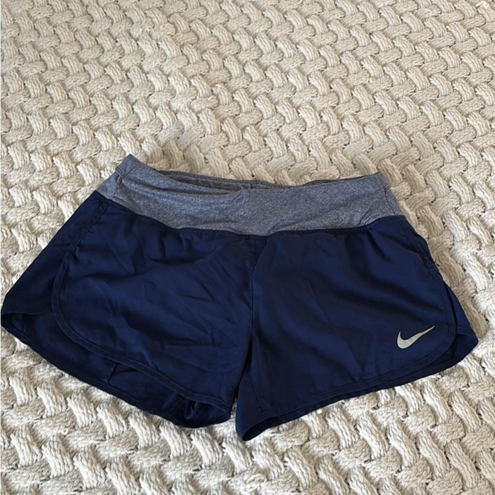 Nike Women's Navy and Gray Shorts